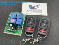 Bộ Điều Khiển RF 315Mhz / RF 433Mhz 4 Kênh 24V